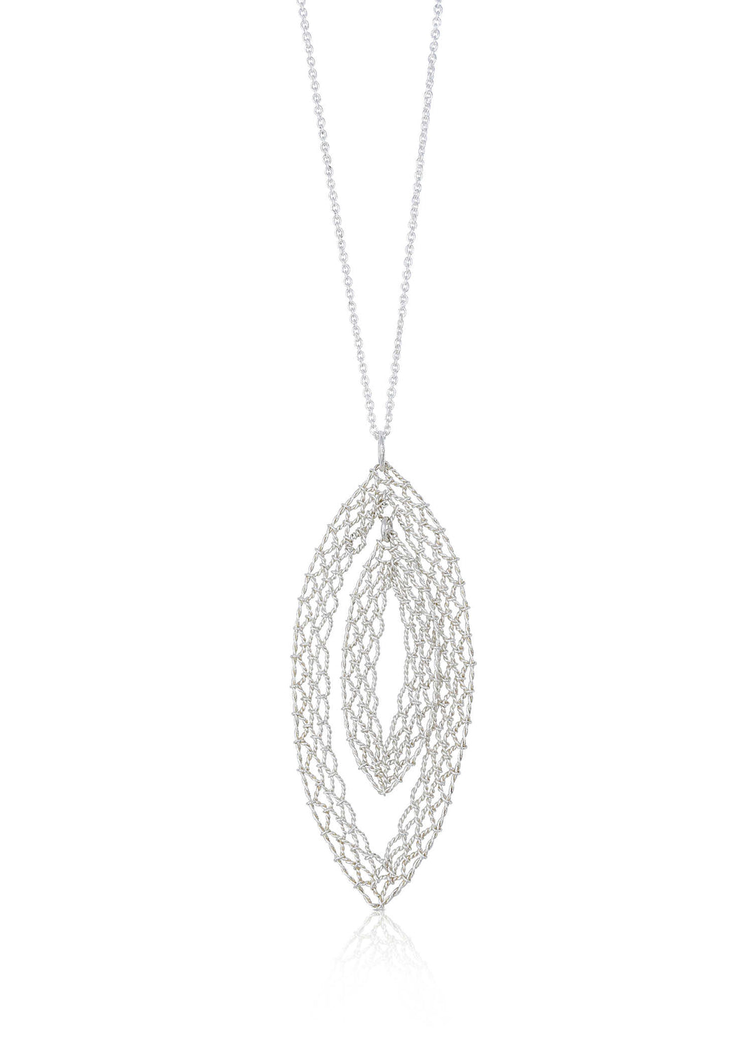 Yu Fang Chi - Pointed oval pendant