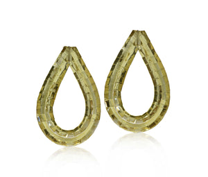 Kath Inglis - Rain studs – golden green